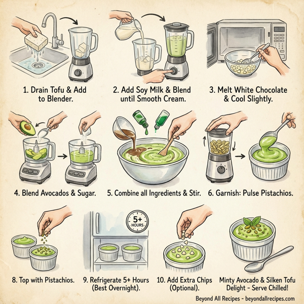 Minty Avocado & Silken Tofu Delight instructions