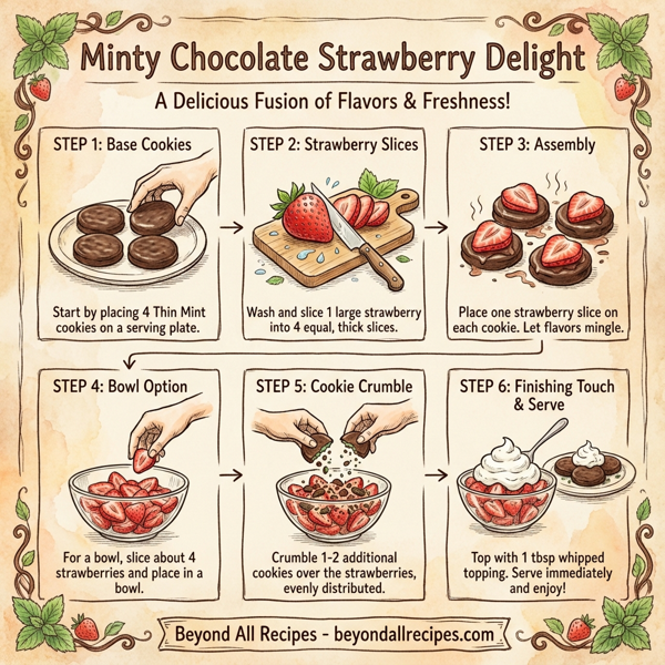 Minty Chocolate Strawberry Delight instructions