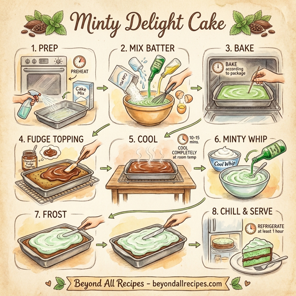 Minty Delight Cake instructions
