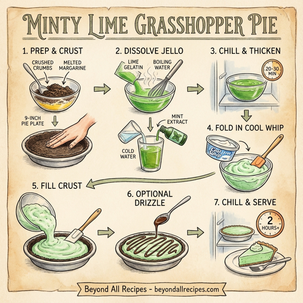 Minty Lime Grasshopper Pie instructions