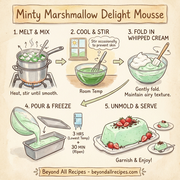 Minty Marshmallow Delight Mousse instructions