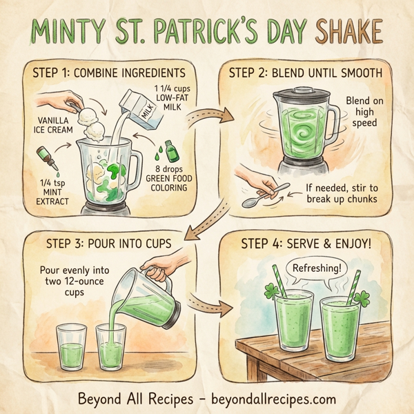 Minty St. Patrick's Day Shake instructions