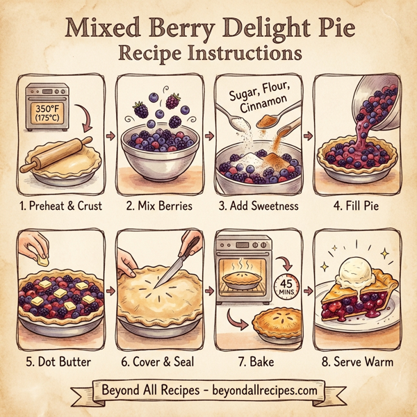 Mixed Berry Delight Pie instructions