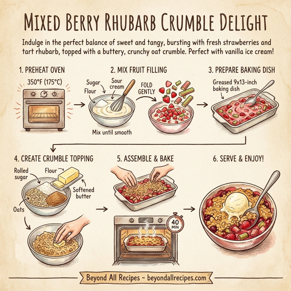 Mixed Berry Rhubarb Crumble Delight instructions