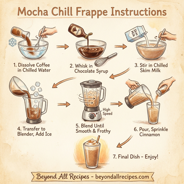 Mocha Chill Frappe instructions