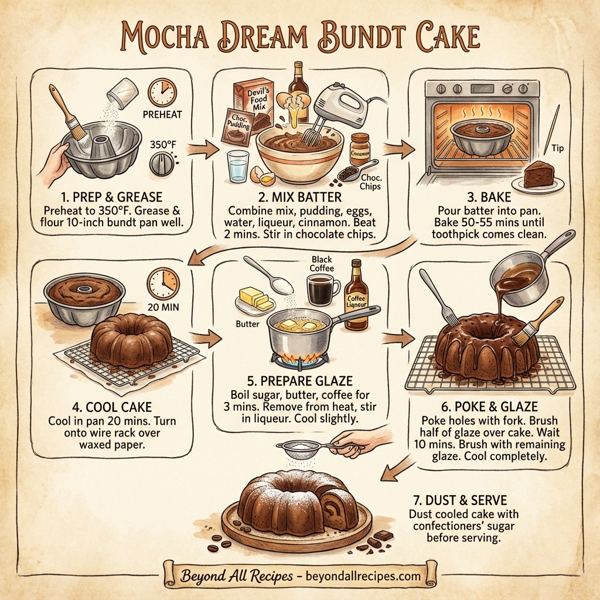 Mocha Dream Bundt Cake instructions