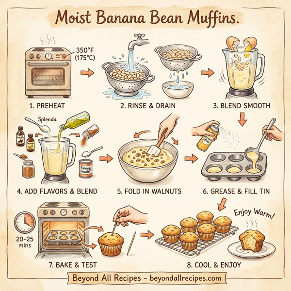 Moist Banana Bean Muffins instructions