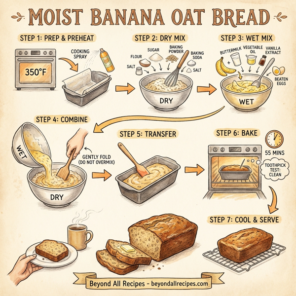 Moist Banana Oat Bread instructions