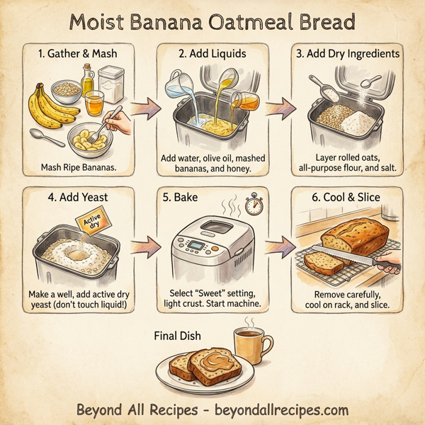 Moist Banana Oatmeal Bread instructions
