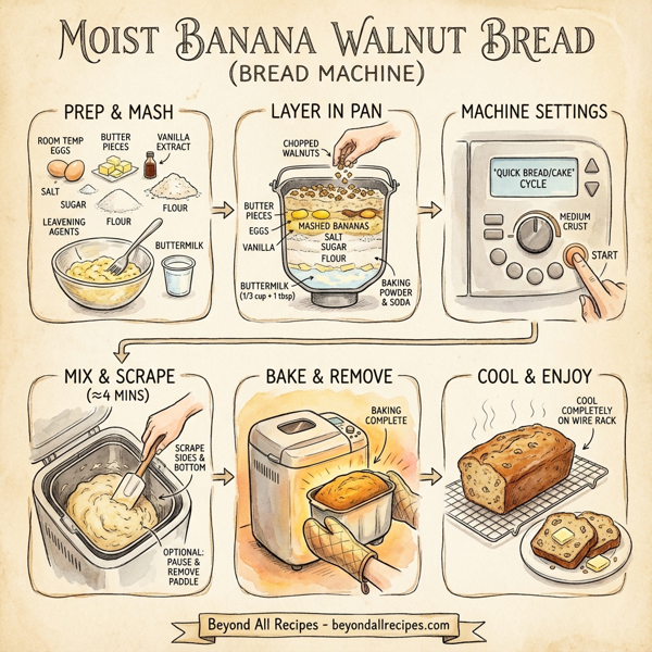 Moist Banana Walnut Bread (Bread Machine) instructions