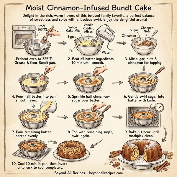 Moist Cinnamon-Infused Bundt Cake instructions