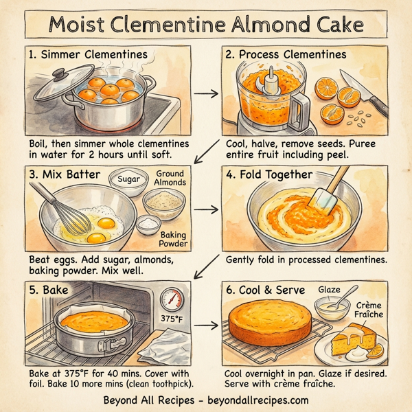 Moist Clementine Almond Cake instructions