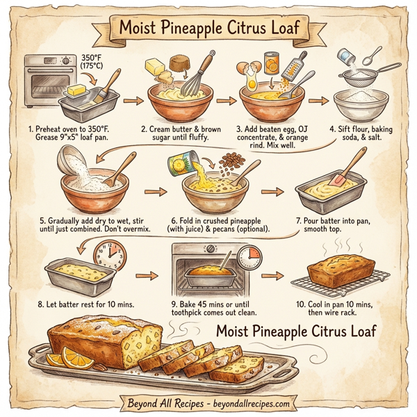 Moist Pineapple Citrus Loaf instructions