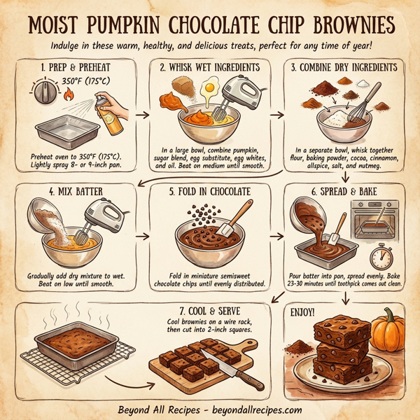 Moist Pumpkin Chocolate Chip Brownies instructions
