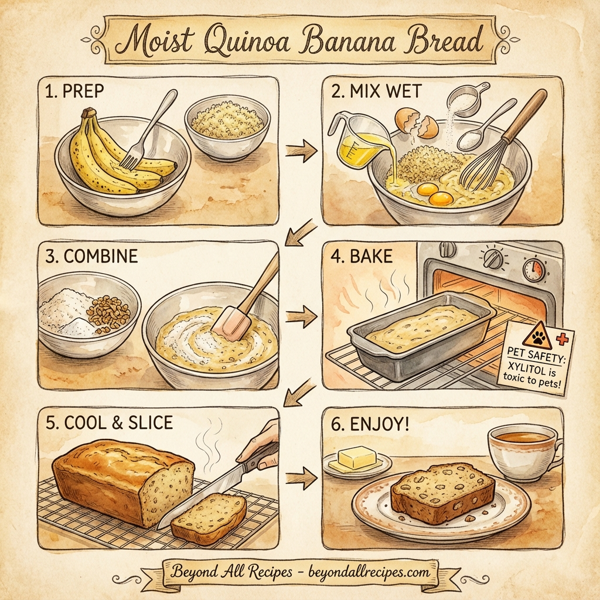 Moist Quinoa Banana Bread instructions