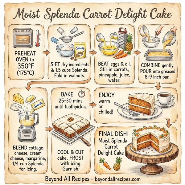 Moist Splenda Carrot Delight Cake instructions