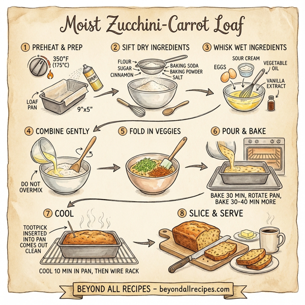 Moist Zucchini-Carrot Loaf instructions