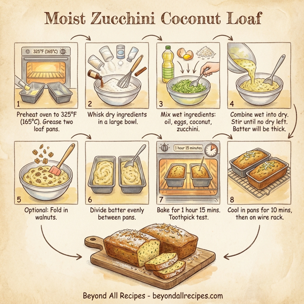 Moist Zucchini Coconut Loaf instructions