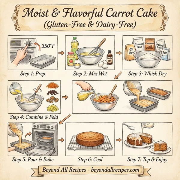 Moist & Flavorful Carrot Cake (Gluten-Free & Dairy-Free) instructions