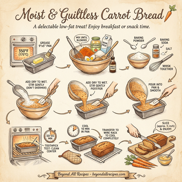 Moist & Guiltless Carrot Bread instructions