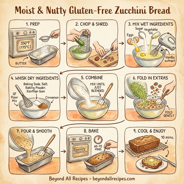 Moist & Nutty Gluten-Free Zucchini Bread instructions
