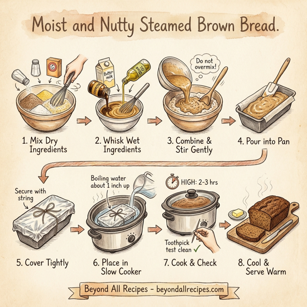 Moist and Nutty Steamed Brown Bread instructions