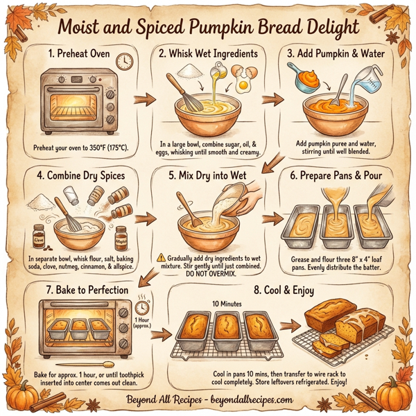 Moist and Spiced Pumpkin Bread Delight instructions