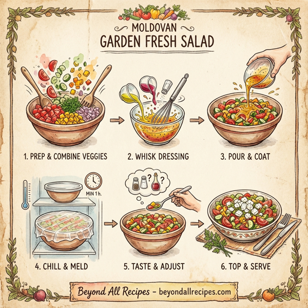 Moldovan Garden Fresh Salad instructions