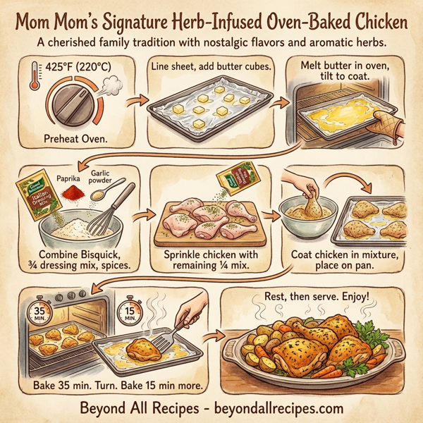 Mom Mom's Signature Herb-Infused Oven-Baked Chicken instructions