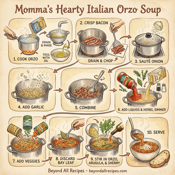 Momma's Hearty Italian Orzo Soup instructions