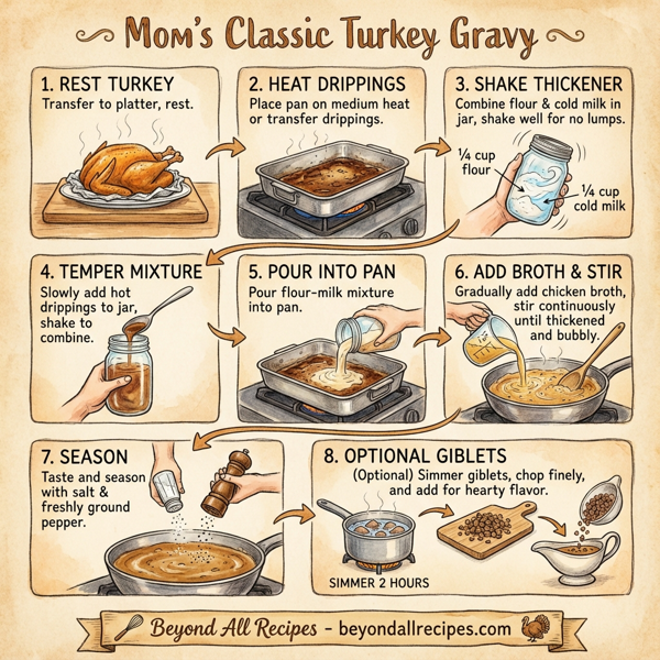 Mom's Classic Turkey Gravy instructions