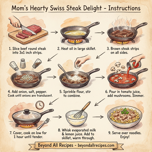 Mom's Hearty Swiss Steak Delight instructions