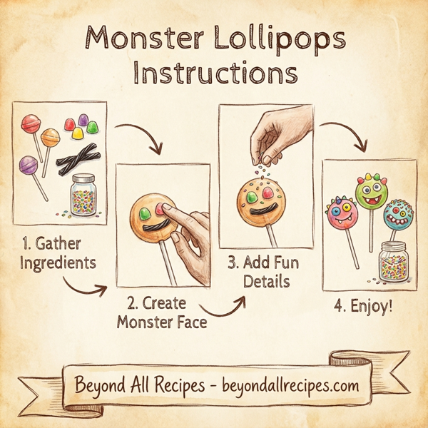 Monster Lollipops instructions