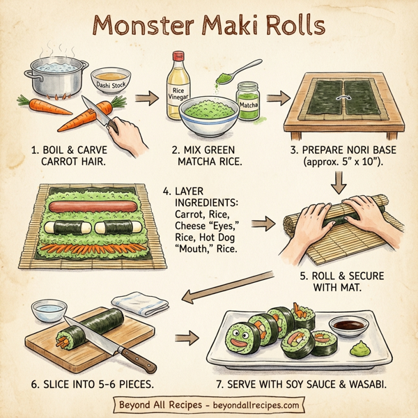 Monster Maki Rolls instructions