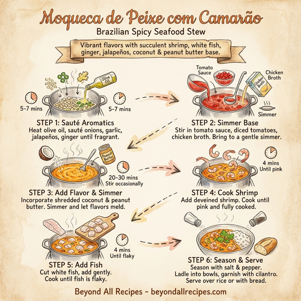 Moqueca de Peixe com Camarão instructions