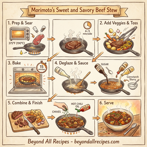 Morimoto's Sweet and Savory Beef Stew instructions