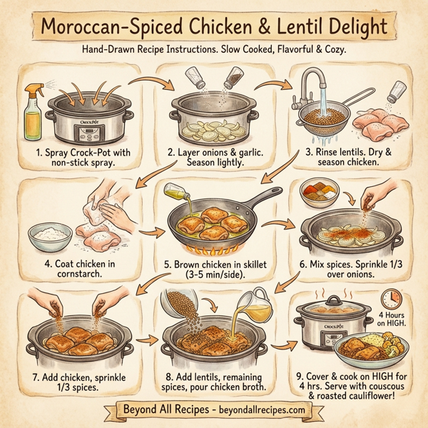 Moroccan-Spiced Chicken & Lentil Delight instructions