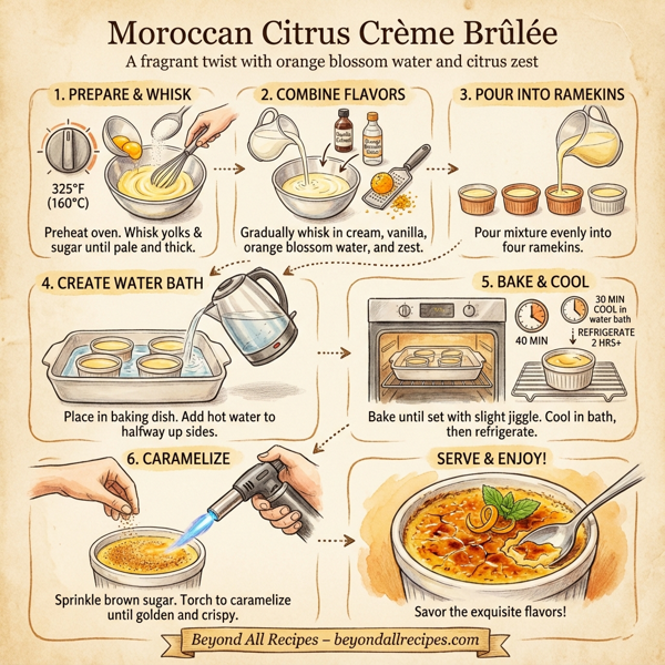 Moroccan Citrus Crème Brûlée instructions