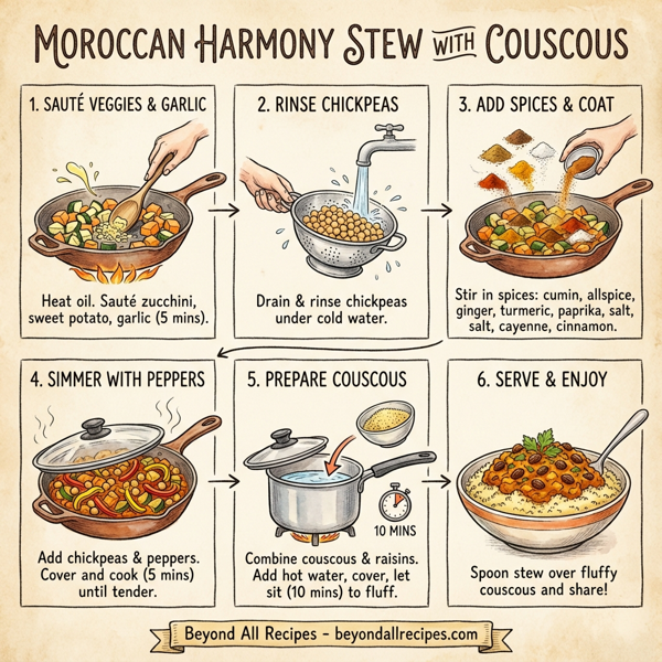 Moroccan Harmony Stew with Couscous instructions