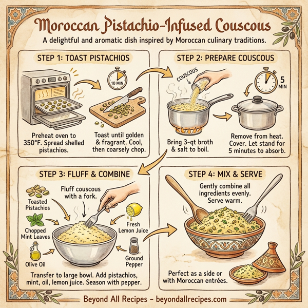 Moroccan Pistachio-Infused Couscous instructions
