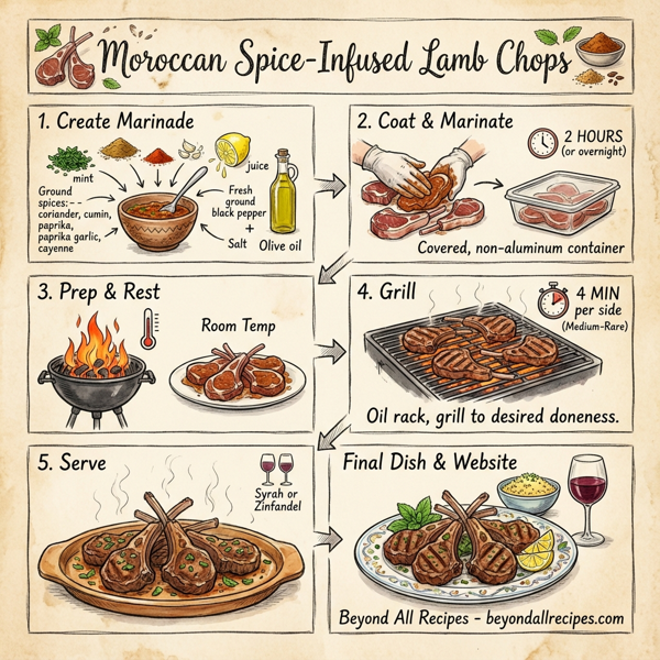 Moroccan Spice-Infused Lamb Chops instructions