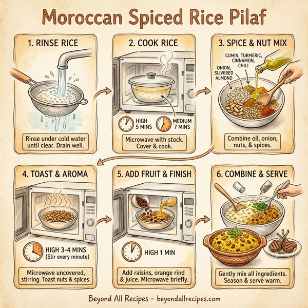 Moroccan Spiced Rice Pilaf instructions
