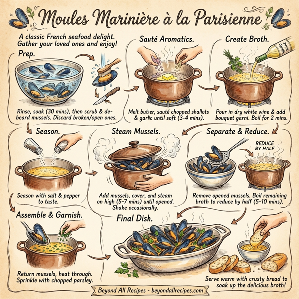 Moules Marinière à la Parisienne instructions