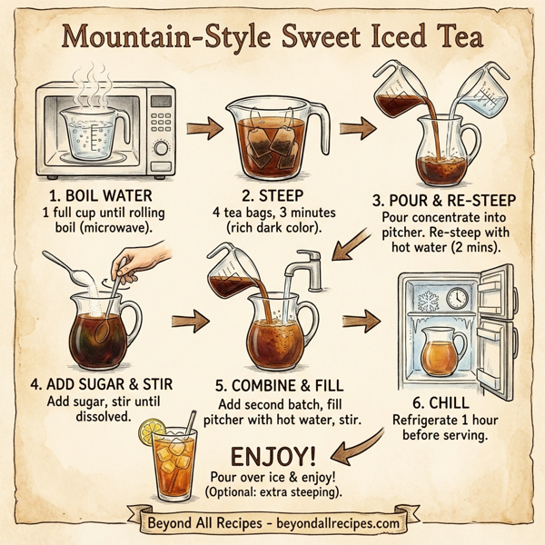 Mountain-Style Sweet Iced Tea instructions