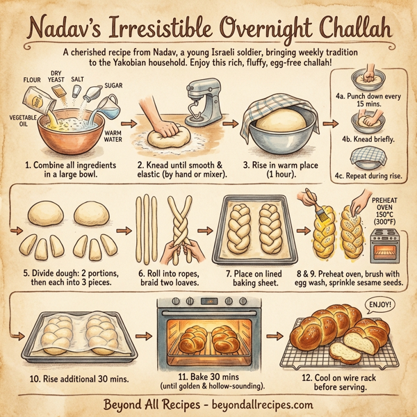 Nadav's Irresistible Overnight Challah instructions