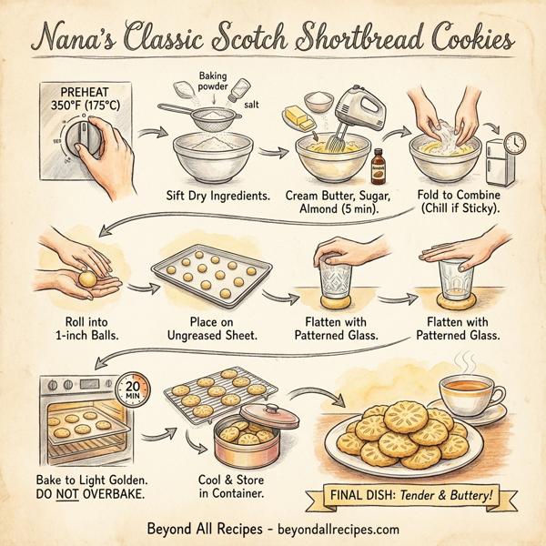 Nana's Classic Scotch Shortbread Cookies instructions