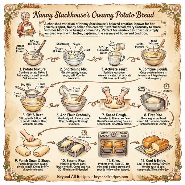 Nanny Stackhouse's Creamy Potato Bread instructions
