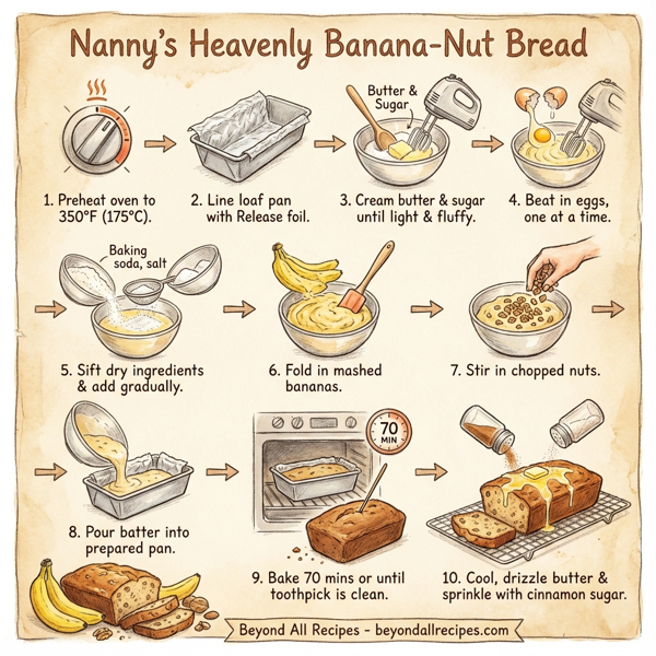 Nanny's Heavenly Banana-Nut Bread instructions