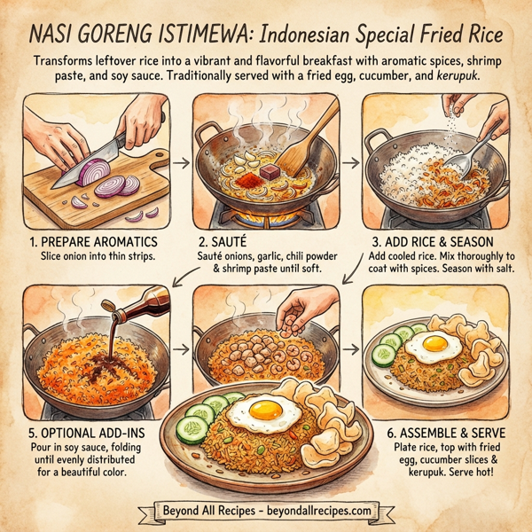 Nasi Goreng Istimewa: Indonesian Special Fried Rice instructions
