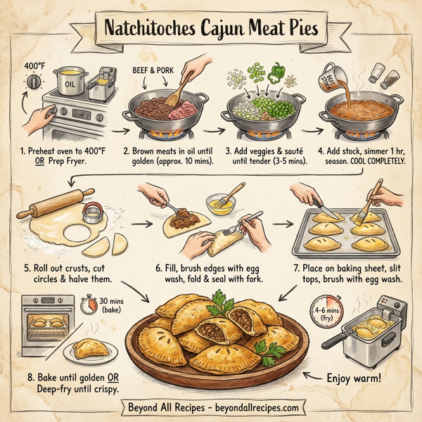 Natchitoches Cajun Meat Pies instructions